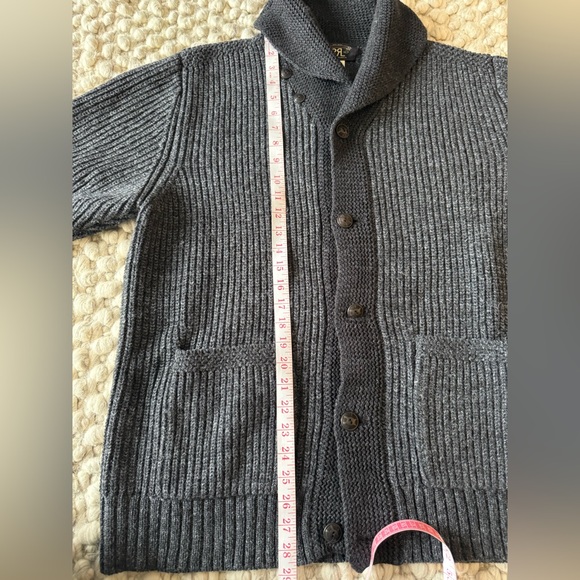 RRL Polo Ralph Lauren Men’s Shawl Collar Knit Cardigan - Picture 9 of 9